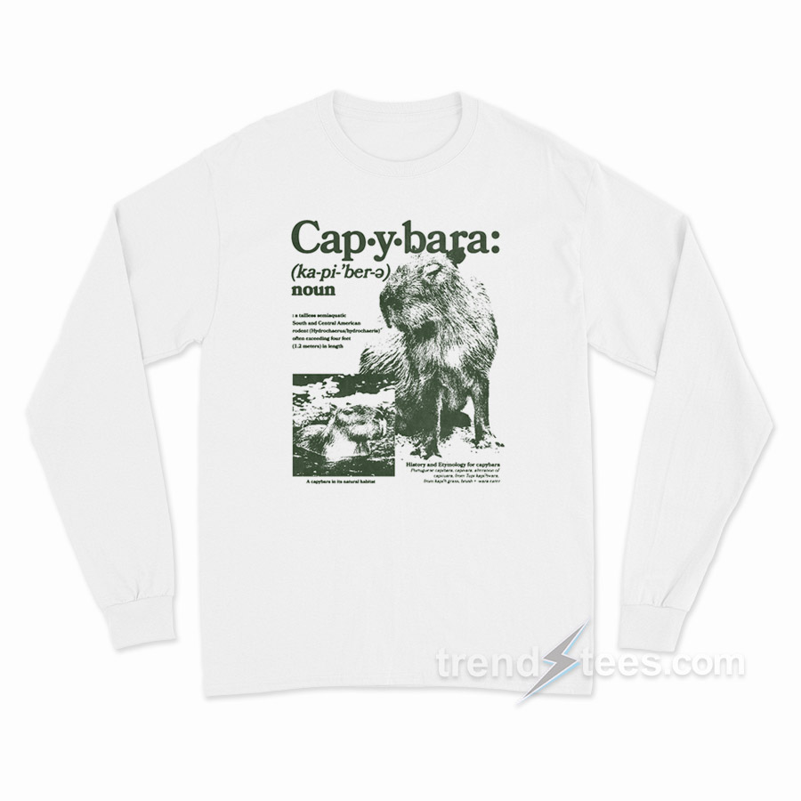 Defined Capybara Long Sleeve Shirt
