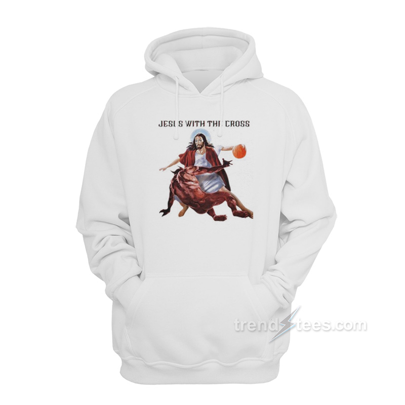 Jesus With The Cross Meme Hoodie