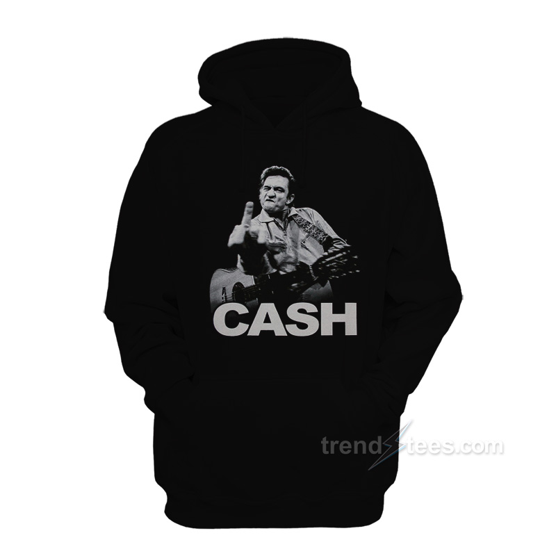 Johnny Cash Finger Hoodie