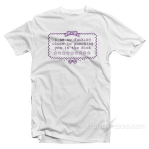 I am So Fucking Close To Punchig You In The Dick T-Shirt