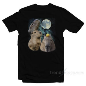 Three Moon Capybaras T-Shirt
