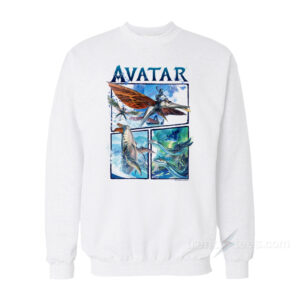 Avatar: The Way of Water Watercolor Air and Sea Creatures Sweatshirt
