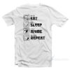 Eat Sleep Anime Repeat T-Shirt