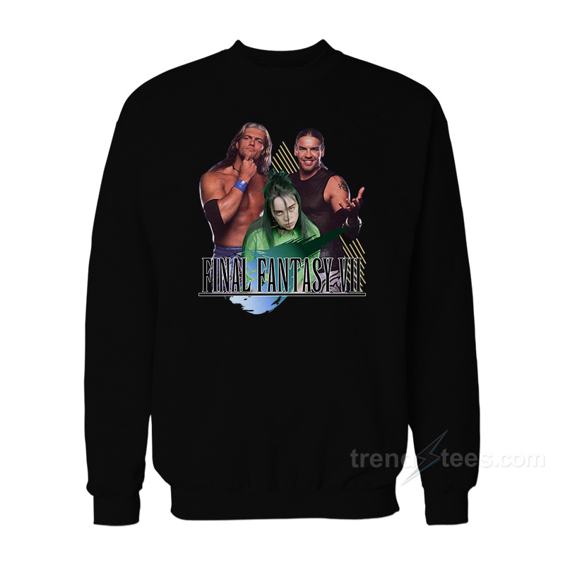 Final Fantasy VII Billie Eilish With Edge and Christian Sweatshirt
