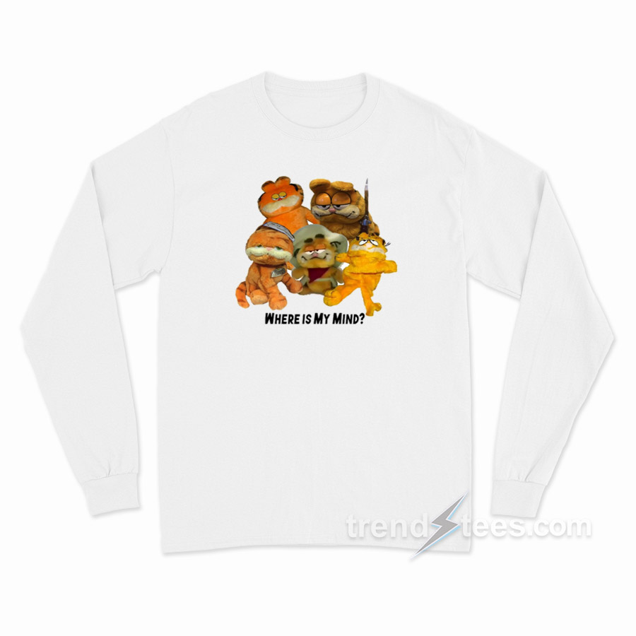 Where Is My Mind Garfield Long Sleeve Shirt