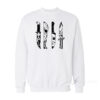 Horror Movie Characters in Knives Sweatshirt