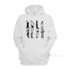 Horror Movie Characters in Knives Hoodie