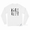 Horror Movie Characters in Knives Long Sleeve Shirt