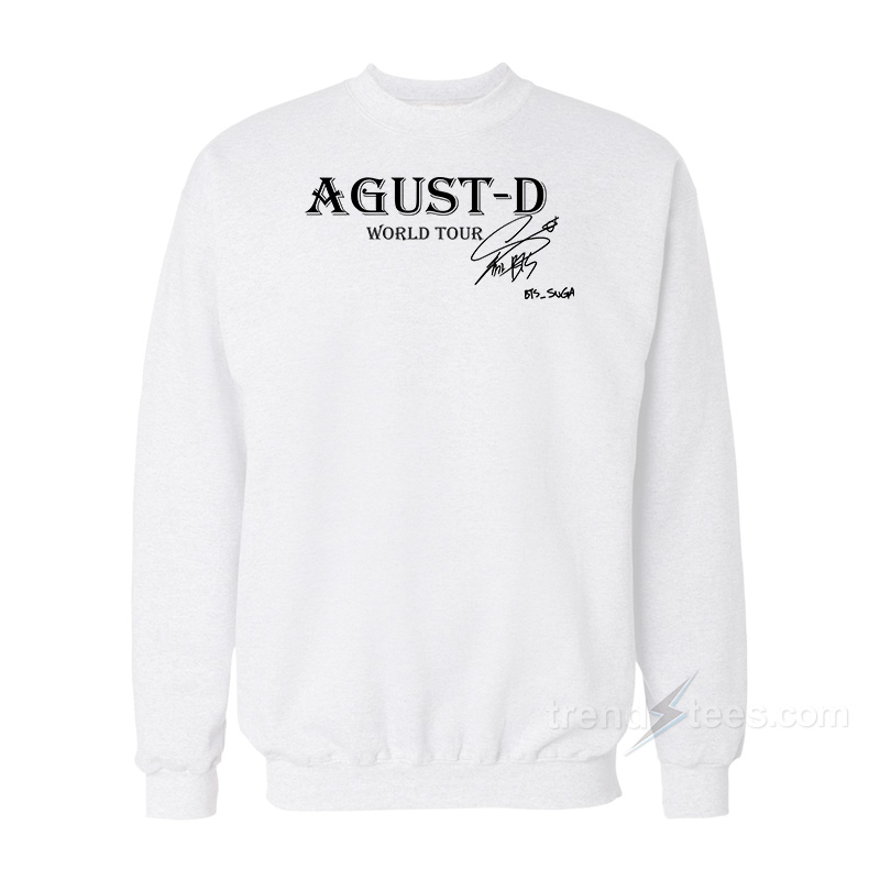 BTS Agust D World Tour Signature Sweatshirt