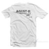 BTS Agust D World Tour Signature T-Shirt