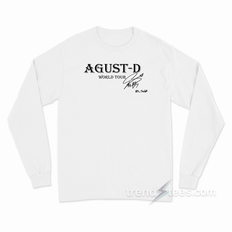 BTS Agust D World Tour Signature Long Sleeve Shirt