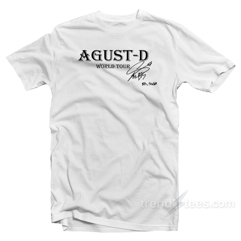 BTS Agust D World Tour Signature T-Shirt
