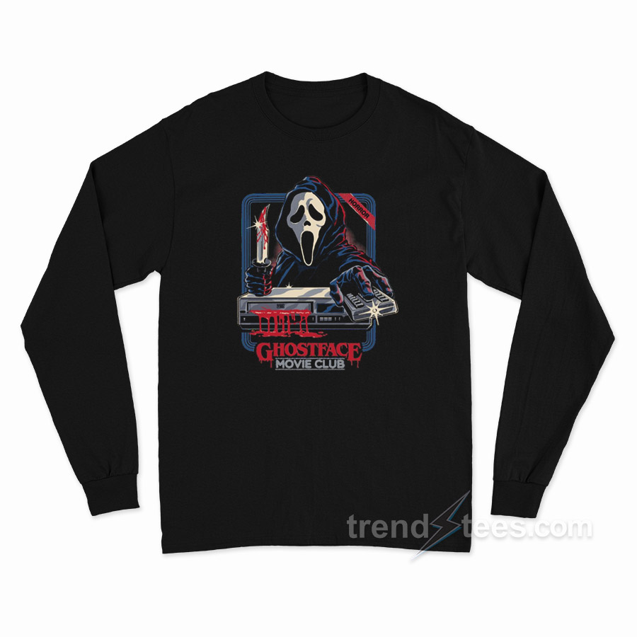 Ghostface Movie Club Long Sleeve Shirt