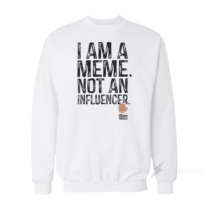I Am A Meme Not And Influencer Sweatshirt