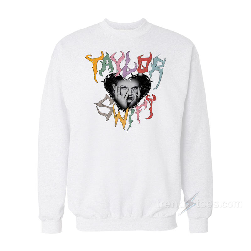 Rainbow Metal Taylor Swift Concert Midnights Album Sweatshirt