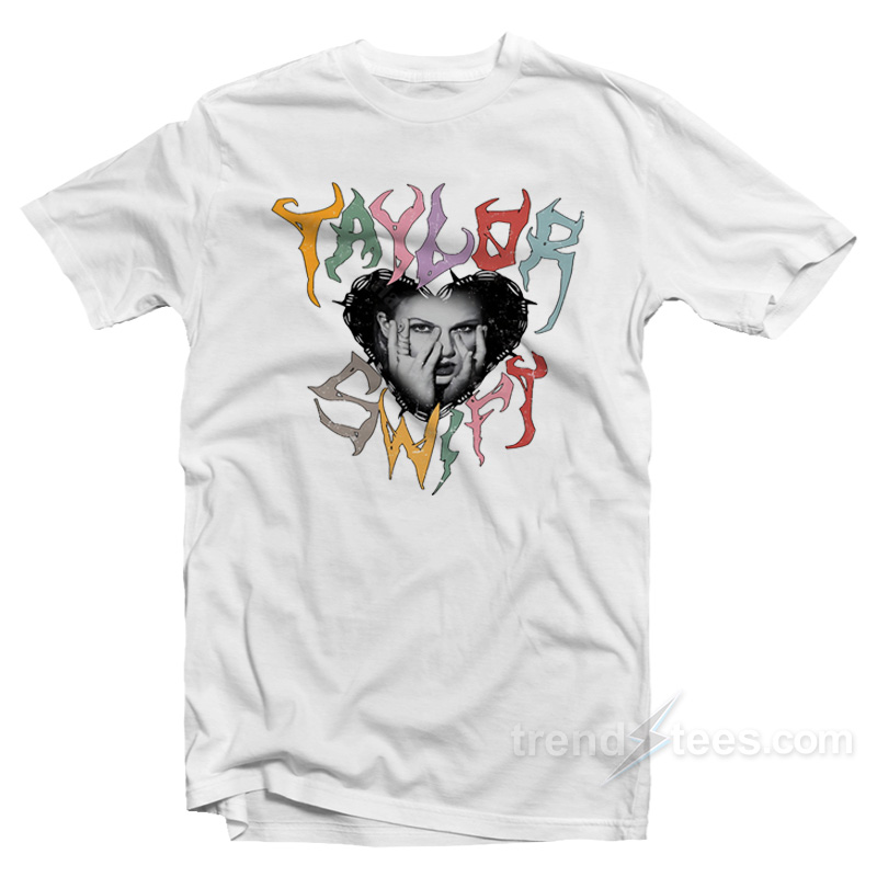 Rainbow Metal Taylor Swift Concert Midnights Album T-Shirt