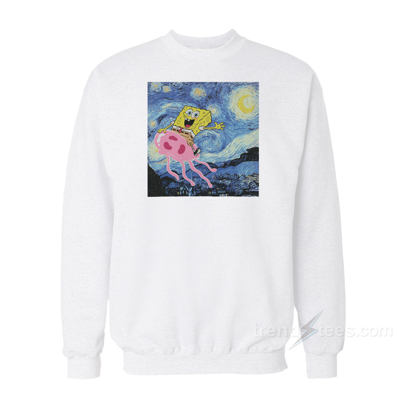 Spongebob Squarepants Starry Night Sweatshirt