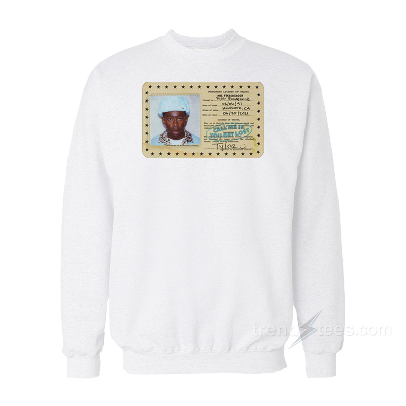 Tyler The Creator Call Me if You Get Lost License Sweatshirt