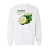Cucumber Funny Graphic Vegetable Food Sweatshirt