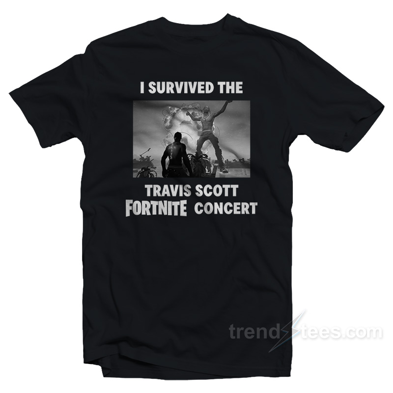 I Survived The Travis Scott Fortnite Concert T-Shirt