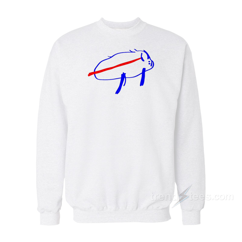 Josh Allen's Potato Drawing Buffalo Bills Sweatshirt