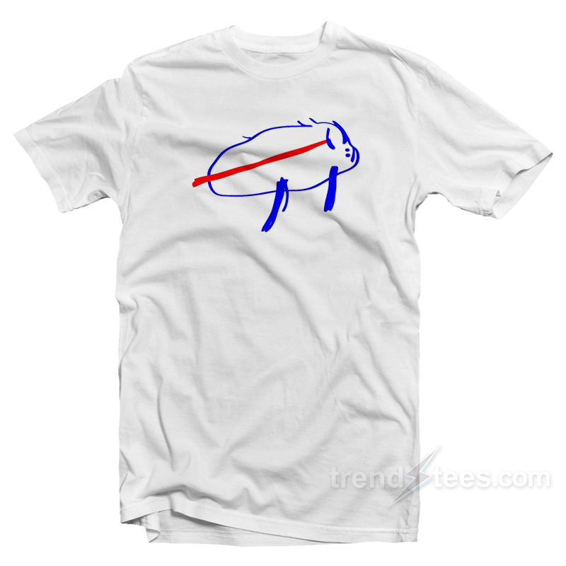 Josh Allen's Potato Drawing Buffalo Bills T-Shirt