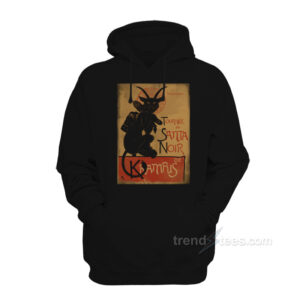 Merry Krampus Tournee Du Santa Noir De Krampus Hoodie