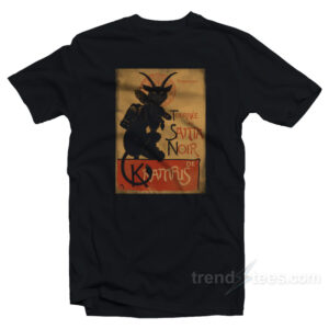 Merry Krampus Tournee Du Santa Noir De Krampus T-Shirt