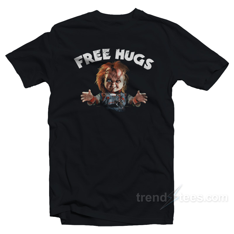 Chucky Free Hugs Childs Play Horror Movie T-Shirt