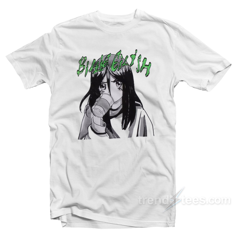 Billie Eilish Anime Portrait T-Shirt