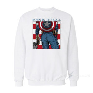 Captain America Born In The USA Sweatshirt