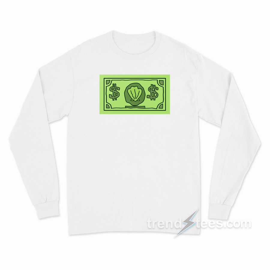 Krabby Dollar Bill Long Sleeve Shirt