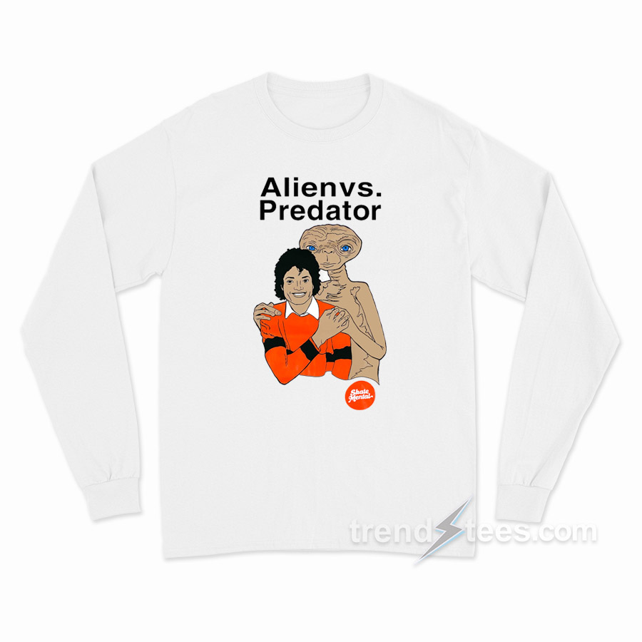Skate Mental Alien Vs Predator Vintage Long Sleeve Shirt