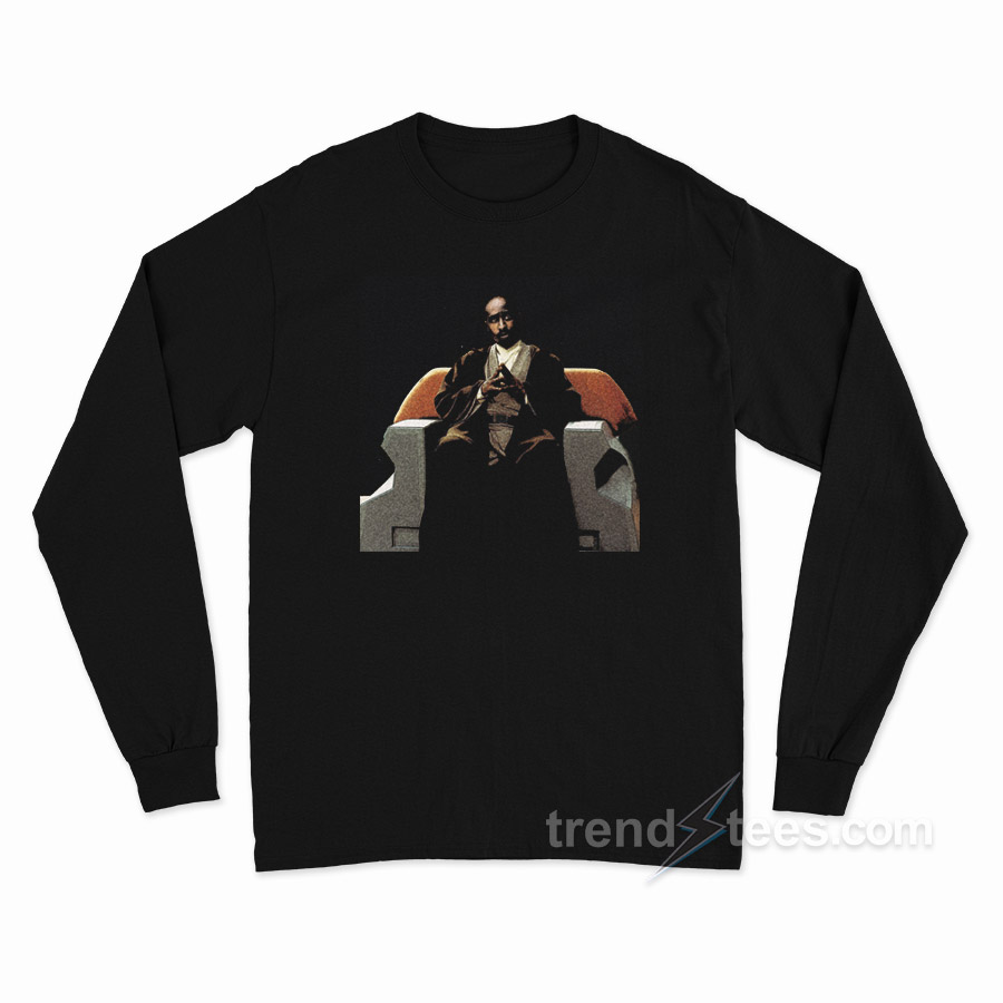Tupac Shakur As A Jedi Long Sleeve Shirt