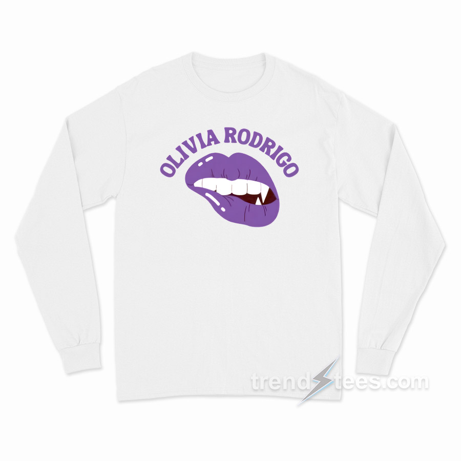 Vampire Lips Olivia Rodrigo Long Sleeve Shirt