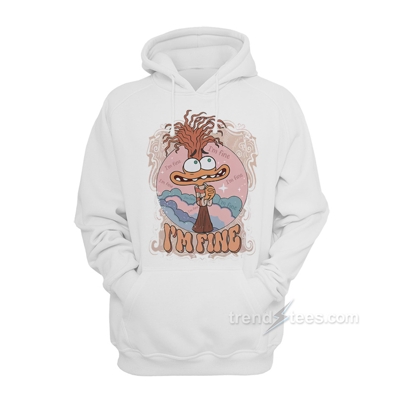 Anxiety I'm Fine Inside Out 2 Hoodie