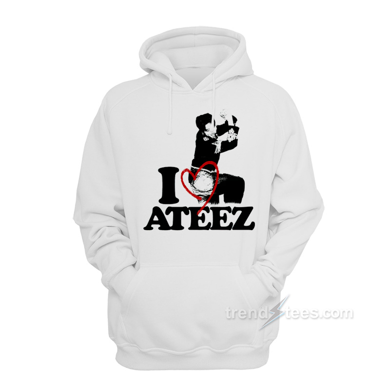Wooyoung I Heart Ateez Hoodie