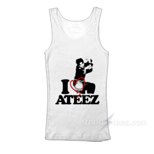 Wooyoung I Heart Ateez Tank Top
