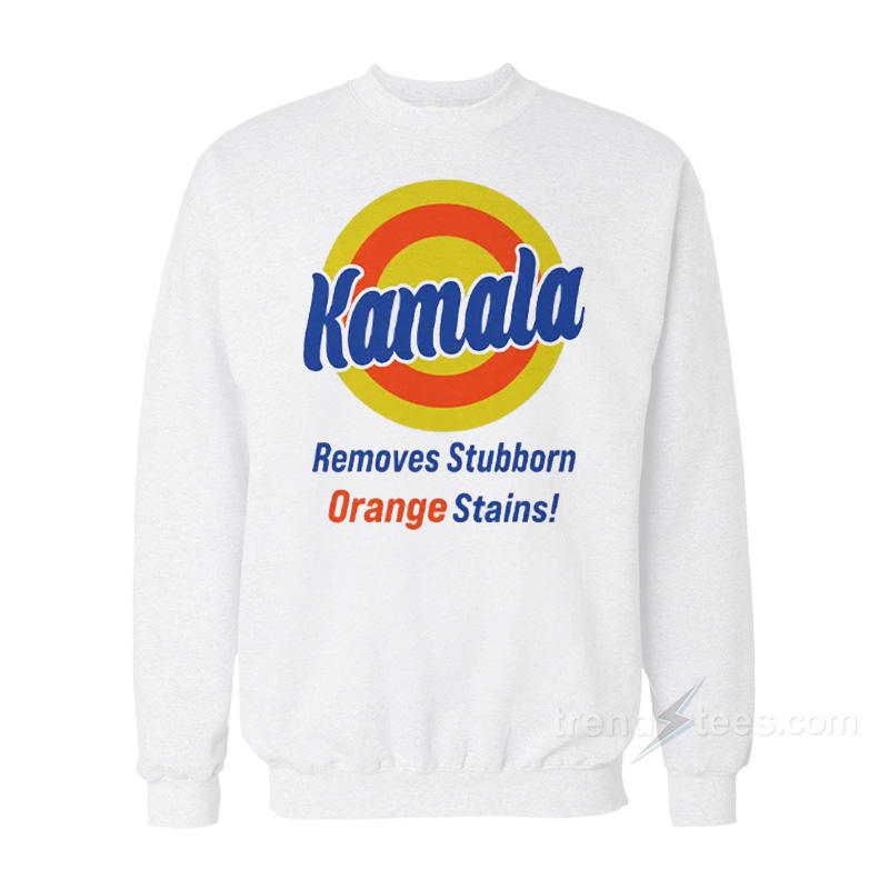 Kamala Removes Stubborn Orange Stains Sweatshirt