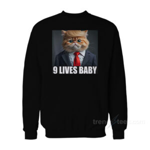 Trump Cat 9 Lives Baby Sweatshirt