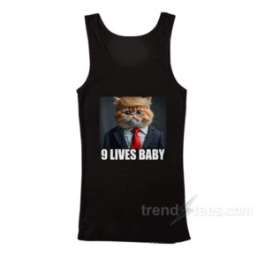 Trump Cat 9 Lives Baby Tank Top