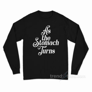 As The Stomach Turns Distressed Long Sleeve Shirt
