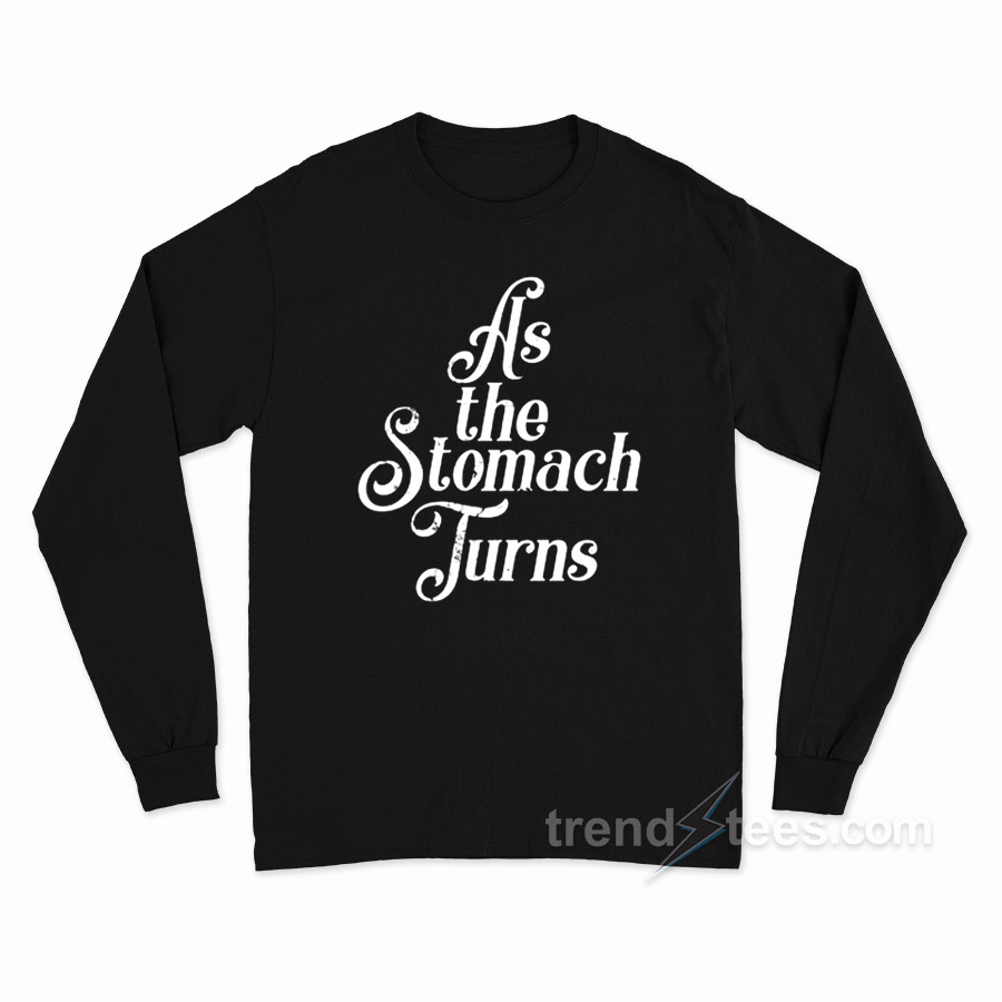 As The Stomach Turns Distressed Long Sleeve Shirt