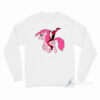 Deadpool Riding A My Little Pony Long Sleeve Shirt