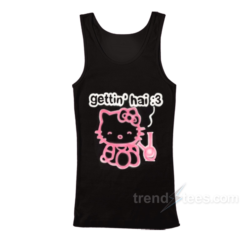 Hello Kitty Gettin' Hai Meme Tank Top