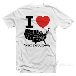 I Love America Not You Iowa T-Shirt