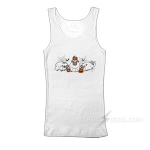 Moo Deng Ghost Halloween Tank Top