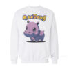Moo Deng Pokemon Sweatshirt