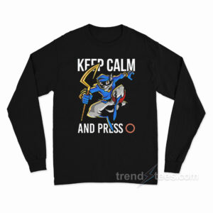 Sly Cooper Keep Calm And Press O Long Sleeve Shirt