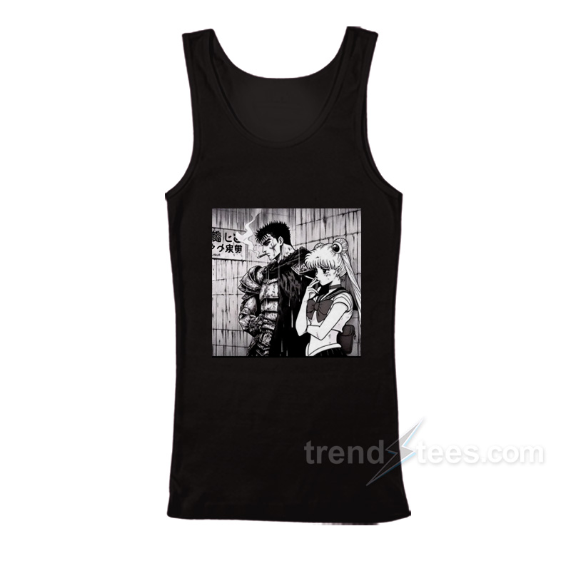 Berserk Sailor Moon Smoking Tank Top